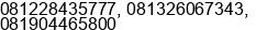 Mobile number of Mr. Febriarso Wibowo at Semarang